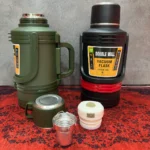 فلاسک دوجداره استیل دوبل وال با حفظ دمای 48 ساعته (ظرفیت 1.8 و 3 لیتر)